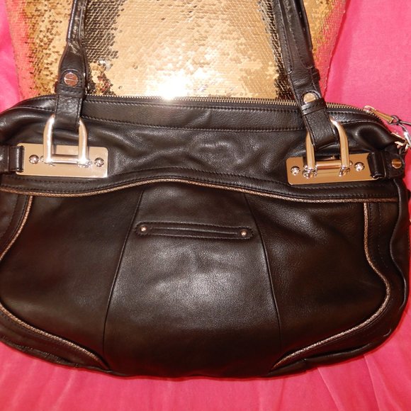 B.MAKOWSKY CALFHAIR PONY LEOPARD CHEETAH HANDBAG - Picture 8 of 10